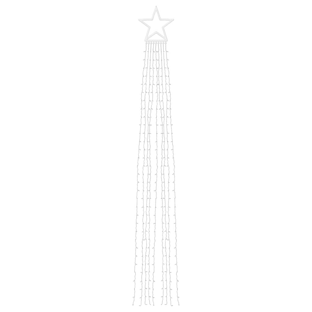 vidaXL Φωτιστικό Χριστουγεννιάτικο Δέντρο 320 LED Ψυχρό Λευκό 375 εκ.