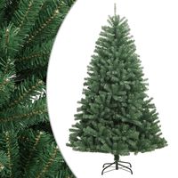 vidaXL Χριστουγεννιάτικο Δέντρο Τεχνητό Αρθρωτό Με Βάση Πράσινο 150εκ.