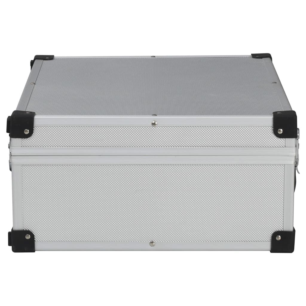 vidaXL Βαλίτσα Εργαλείων Ασημί 46 x 33 x 16 εκ. Αλουμινίου