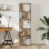 vidaXL Βιβλιοθήκη 5 Επιπέδων Δρυς 45x23,5x162,5 εκ. Επεξεργ. Ξύλο