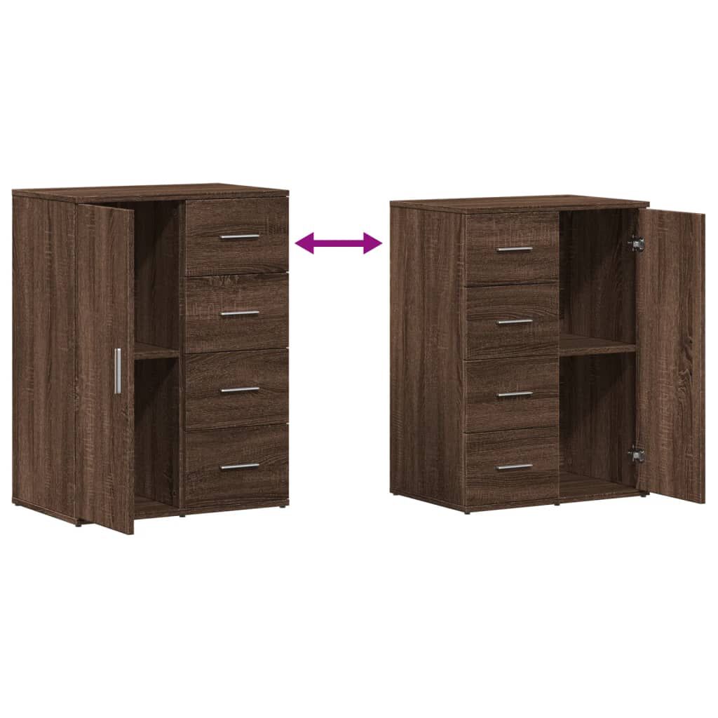 vidaXL Μπουφές Καφέ Δρυς 59x39x80 εκ. από Επεξεργασμένο Ξύλο