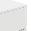 vidaXL Κομοδίνο λευκό 39x35x65 cm Κατασκευασμένο ξύλο