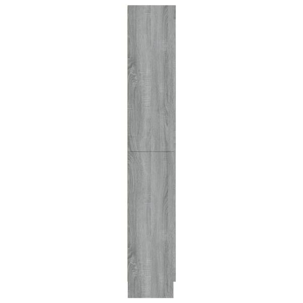 vidaXL Βιτρίνα Γκρι Sonoma 82,5x30,5x185 εκ. από Επεξεργασμένο Ξύλο