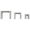 vidaXL Τραπεζάκια Ζιγκόν 3 τεμ. Γκρι Σκυροδέματος Επεξεργασμένο Ξύλο