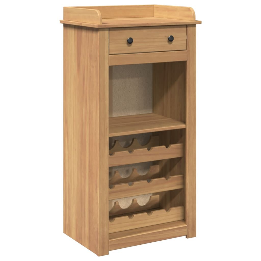 vidaXL Κάβα Κρασιών Panama 57x40x111,5 εκ. από Μασίφ Ξύλο Πεύκου