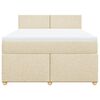 vidaXL &Kappa;&rho;&epsilon;&beta;ά&tau;&iota; Boxspring &mu;&epsilon; &Sigma;&tau;&rho;ώ&mu;&alpha; &Kappa;&rho;&epsilon;&mu; 140x200 &epsilon;&kappa;. &Upsilon;&phi;&alpha;&sigma;&mu;ά&tau;&iota;&nu;&omicron;