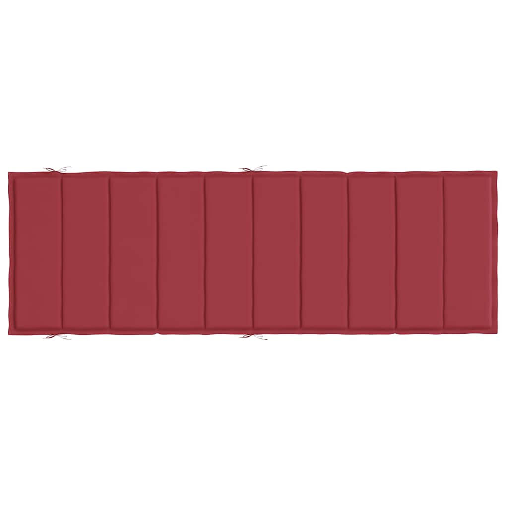 vidaXL Μαξιλάρι Ξαπλώστρας Μπορντό 186x58x4 εκ. από Ύφασμα Oxford