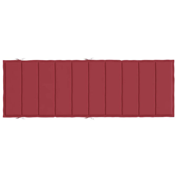 vidaXL Μαξιλάρι Ξαπλώστρας Μπορντό 186x58x4 εκ. από Ύφασμα Oxford