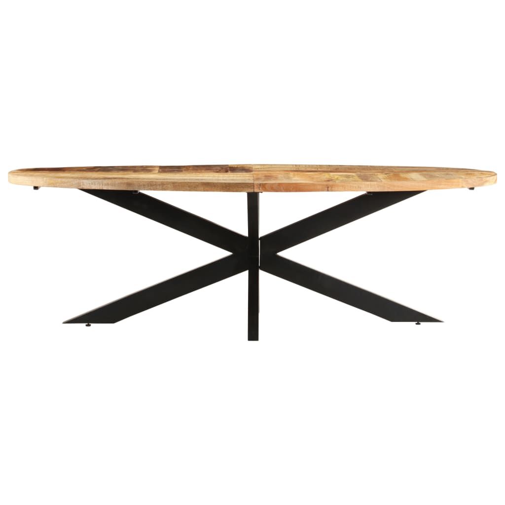 vidaXL Τραπεζαρία 240 x 100 x 75 εκ. από Ακατέργαστο Ξύλο Μάνγκο