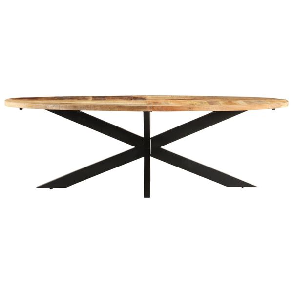 vidaXL Τραπεζαρία 240 x 100 x 75 εκ. από Ακατέργαστο Ξύλο Μάνγκο