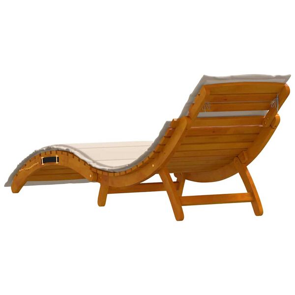 vidaXL Ξαπλώστρα 2 pcs Λευκό 184 x 55 x 64 εκ Μασίφ ξύλο ακακίας