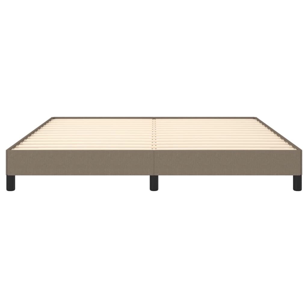 vidaXL Σκελετός Κρεβατιού Χωρίς Στρώμα Taupe 180x200 εκ. Υφασμάτινο