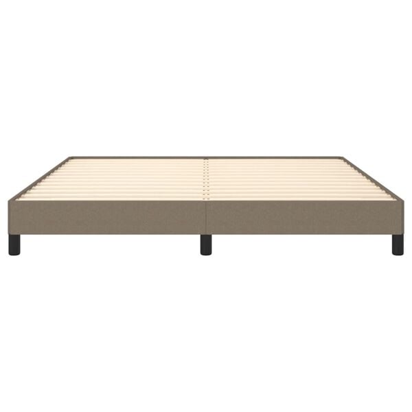 vidaXL Σκελετός Κρεβατιού Χωρίς Στρώμα Taupe 180x200 εκ. Υφασμάτινο