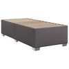 vidaXL Κρεβάτι Boxspring με Στρώμα Γκρι 80 x 200 εκ. Συνθετικό Δέρμα