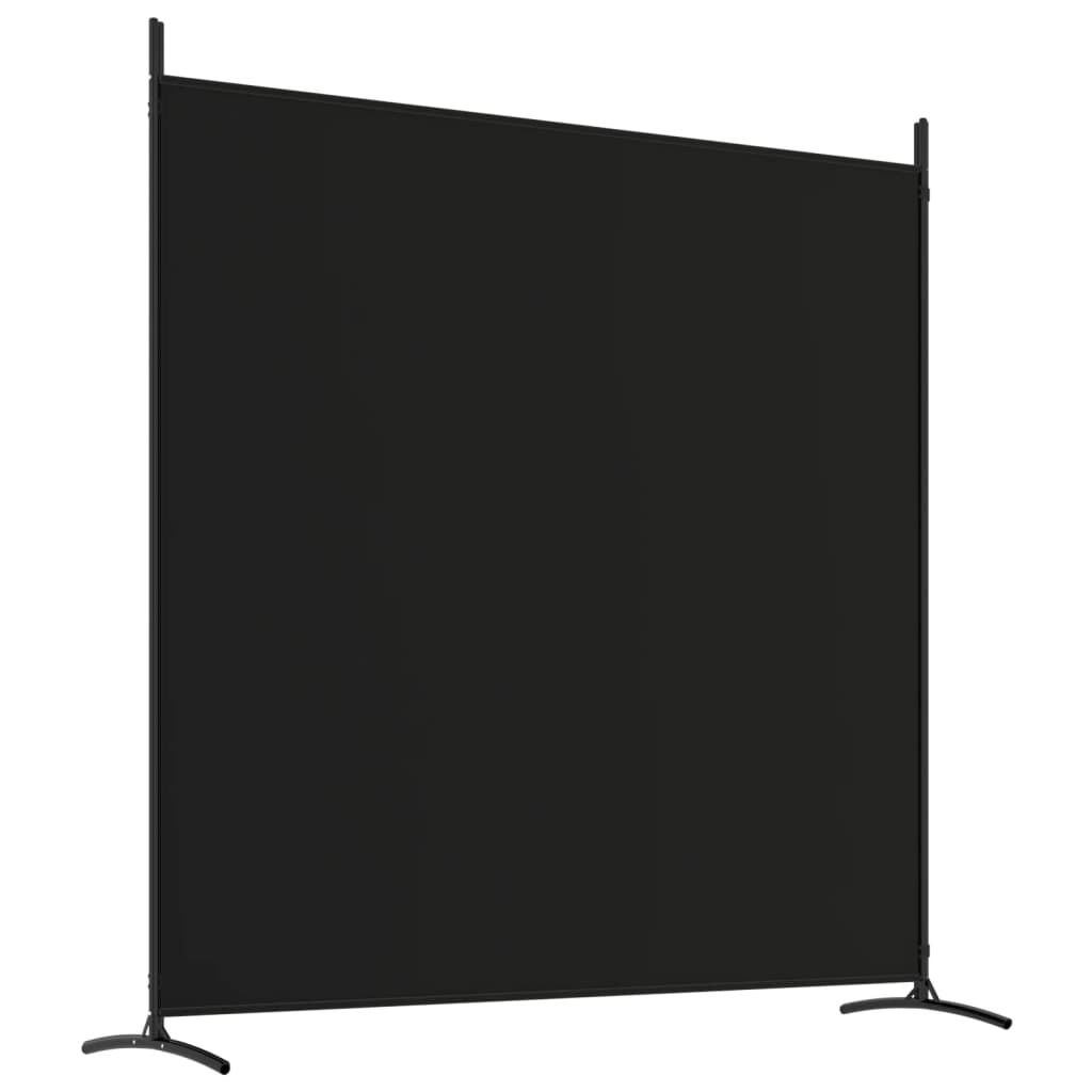 vidaXL Διαχωριστικό Δωματίου με 3 Πάνελ Μαύρο 525x180 εκ. από Ύφασμα