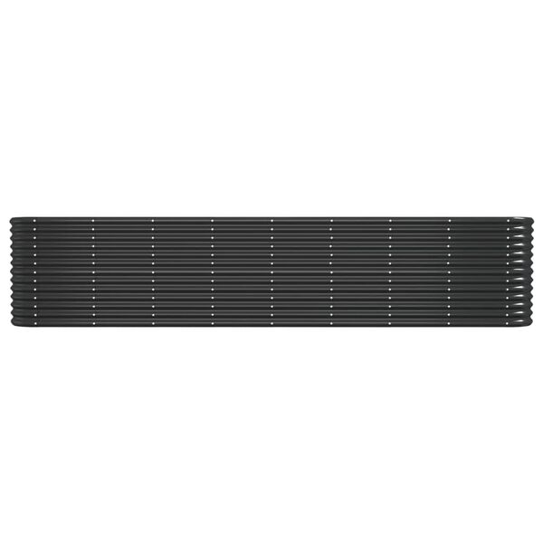 vidaXL Ζαρντινιέρα Ανθρακί 332x40x68 εκ Ατσάλι με Ηλεκτρ. Βαφή Πούδρας