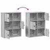 vidaXL Βιβλιοθήκη Γκρι Sonoma 60x24x76,5 εκ. από Επεξεργασμένο Ξύλο