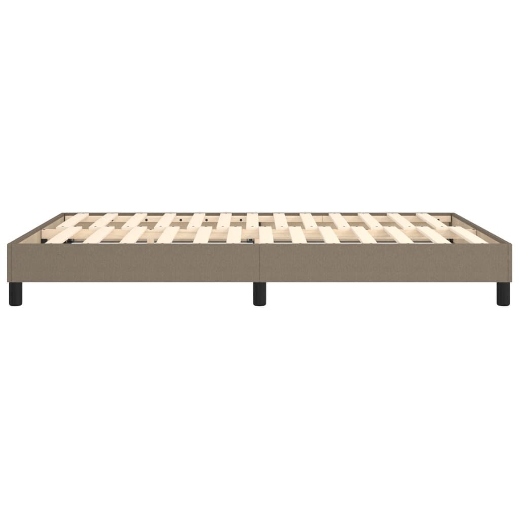 vidaXL Σκελετός Κρεβατιού Χωρίς Στρώμα Taupe 140x200 εκ. Υφασμάτινο