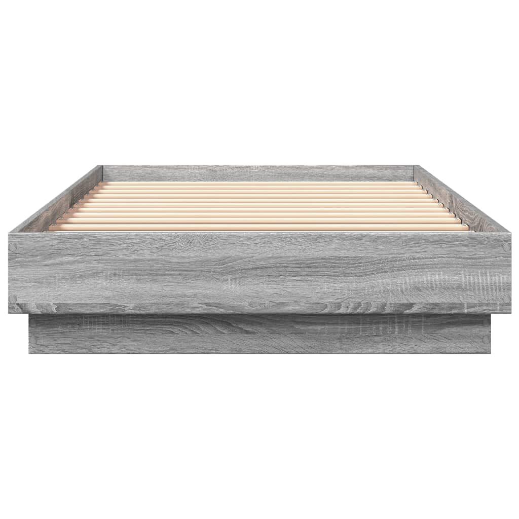 vidaXL Πλαίσιο Κρεβατιού Γκρι Sonoma 90x200 εκ. Επεξεργασμένο Ξύλο