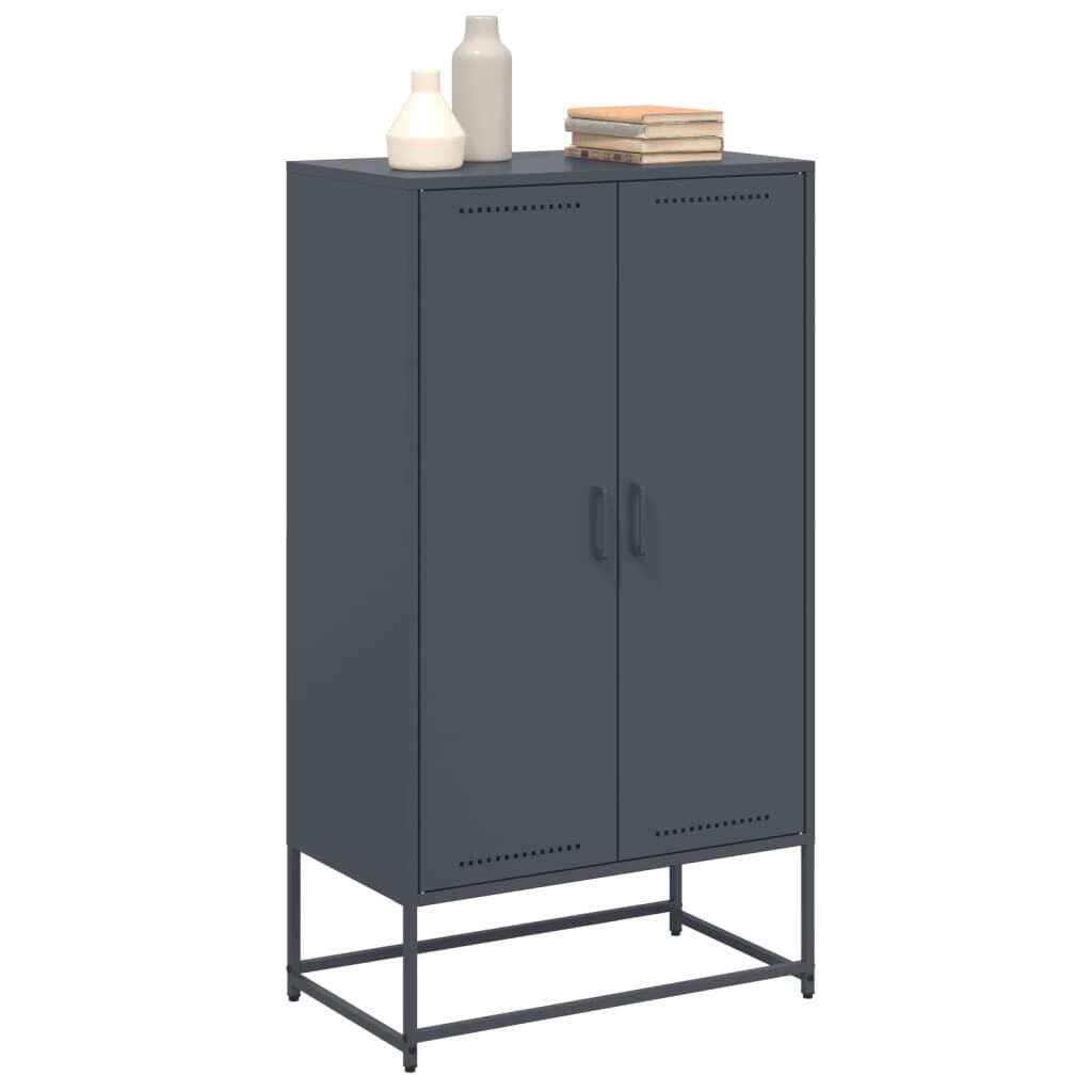 vidaXL Ντουλάπι Ανθρακί 68,5x38,5x123,5 εκ. από Ατσάλι