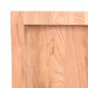 vidaXL Ράφι Τοίχου Ανοιχτό Καφέ 180x60x(2-4)εκ. Επεξ. Μασίφ Ξύλο Δρυός