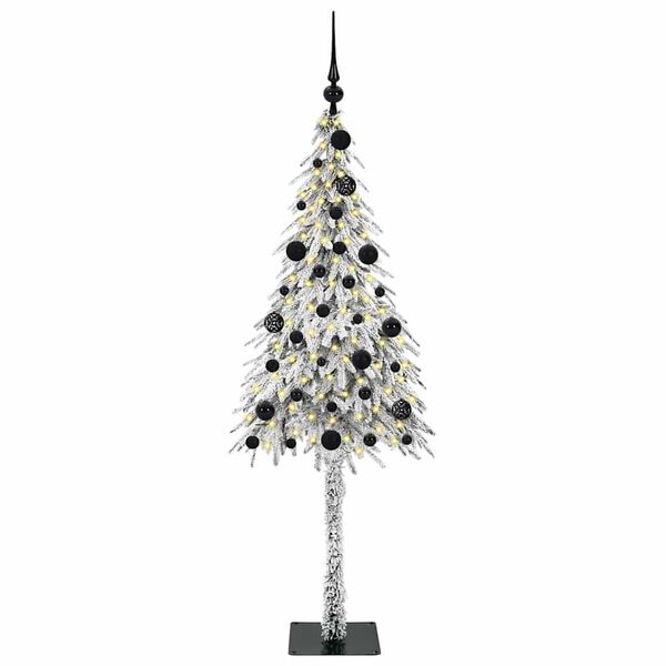 vidaXL Χριστουγεννιάτικο Δέντρο με 150 LED Λευκό 150 cm ΠΕ και Ατσάλι