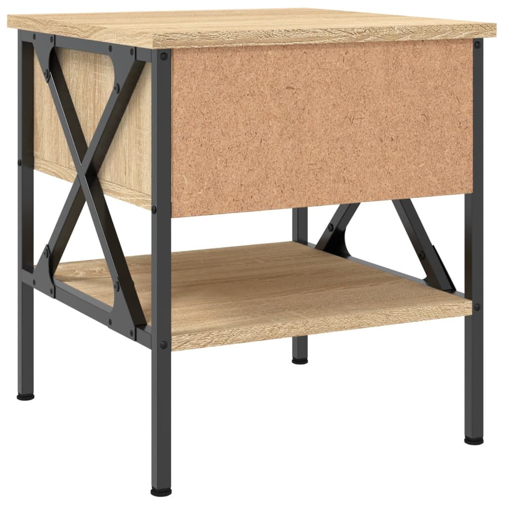 vidaXL Κομοδίνα 2 τεμ. Sonoma Δρυς 40x42x45 εκ. από Επεξεργασμένο Ξύλο