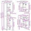 vidaXL Σετ Επίπλων Μπάνιου 5 pcs Καπνιστή δρυς 61 x 35 x 64 εκ.