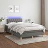 vidaXL &Kappa;&rho;&epsilon;&beta;ά&tau;&iota; Boxspring &mu;&epsilon; &Sigma;&tau;&rho;ώ&mu;&alpha; & LED &Sigma;&kappa;.&Gamma;&kappa;&rho;&iota; 120x190&epsilon;&kappa;. &Upsilon;&phi;&alpha;&sigma;&mu;ά&tau;&iota;&nu;&omicron;