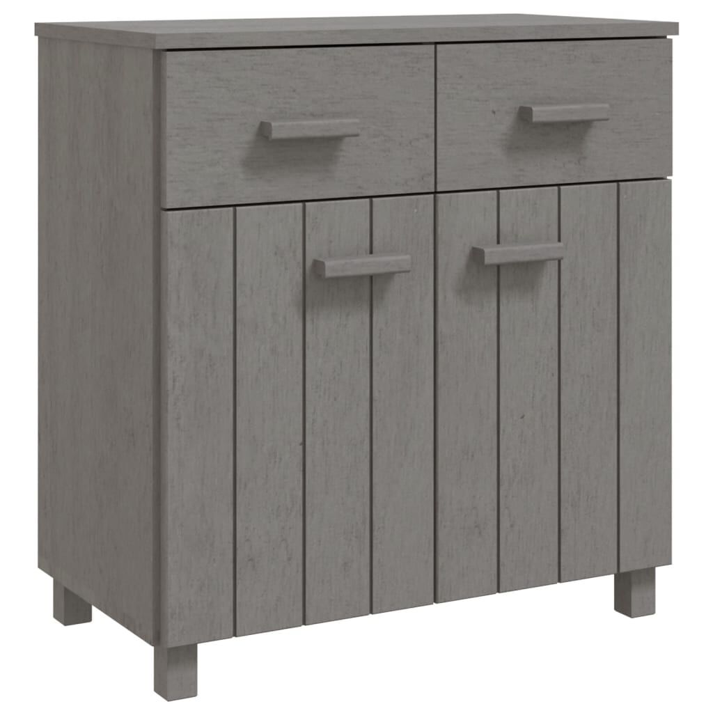 vidaXL Ντουλάπι Αποθήκευσης Ανοιχτό Γκρι 79x40x80 εκ Μασίφ Ξύλο Πεύκου