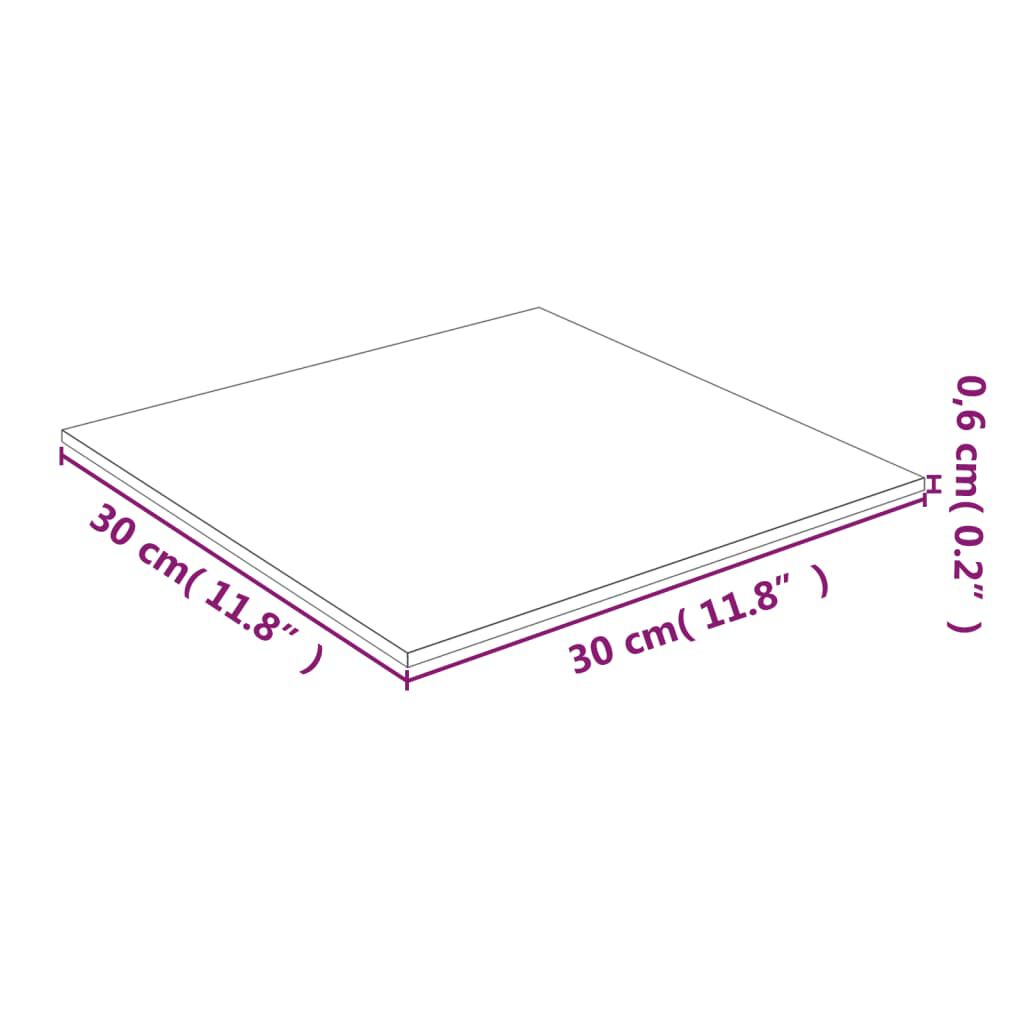 vidaXL Επιφάνεια Τραπεζιού Διαφανής 30 x 30 εκ. από Ψημένο Γυαλί