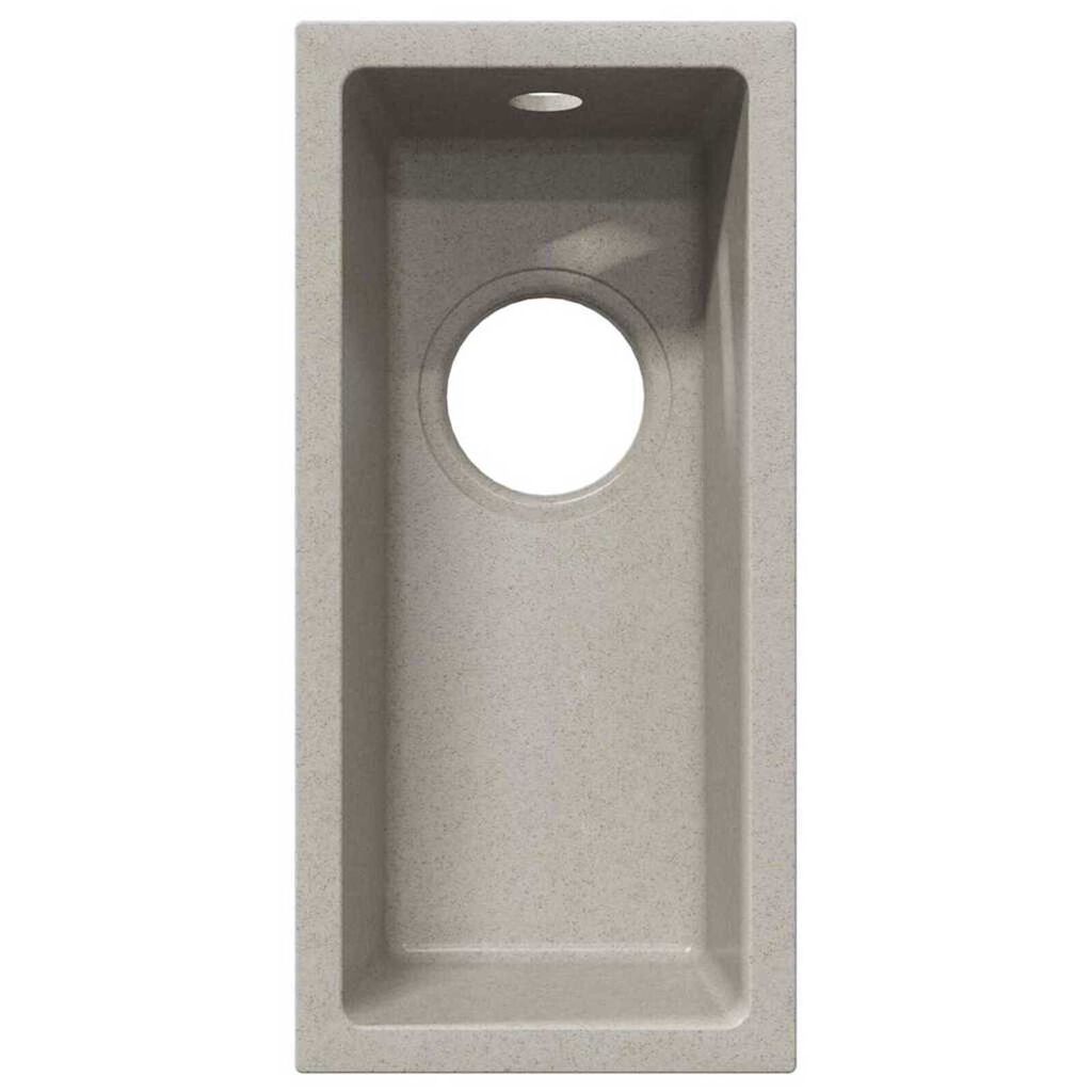 vidaXL Σιντρινο κουζίνας Μπεζ 21 x 44 x 14 εκ. Γρανίτης