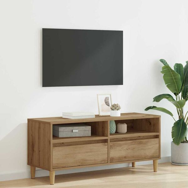 vidaXL &Nu;&tau;&omicron;&upsilon;&lambda;ά&pi;&iota; TV &mu;&epsilon; &sigma;&upsilon;&rho;&tau;ά&rho;&iota; Artisan Oak 100 x 34,5 x 44,5 &epsilon;&kappa;.