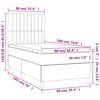 vidaXL &Kappa;&rho;&epsilon;&beta;ά&tau;&iota; Boxspring &mu;&epsilon; &Sigma;&tau;&rho;ώ&mu;&alpha; &Sigma;&kappa;&omicron;ύ&rho;&omicron; &Mu;&pi;&lambda;&epsilon; 90x190 &epsilon;&kappa;. &Beta;&epsilon;&lambda;&omicron;ύ&delta;&iota;&nu;&omicron;