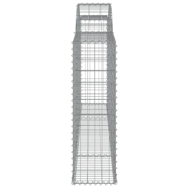 vidaXL Συρματοκιβώτια Τοξωτά 5 τεμ. 300x30x100/120 εκ. Γαλβαν. Ατσάλι