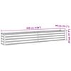 vidaXL Ζαρντινιέρα Υπερυψωμένη Πράσινη 320x40x45 εκ. Γαλβαν. Χάλυβας