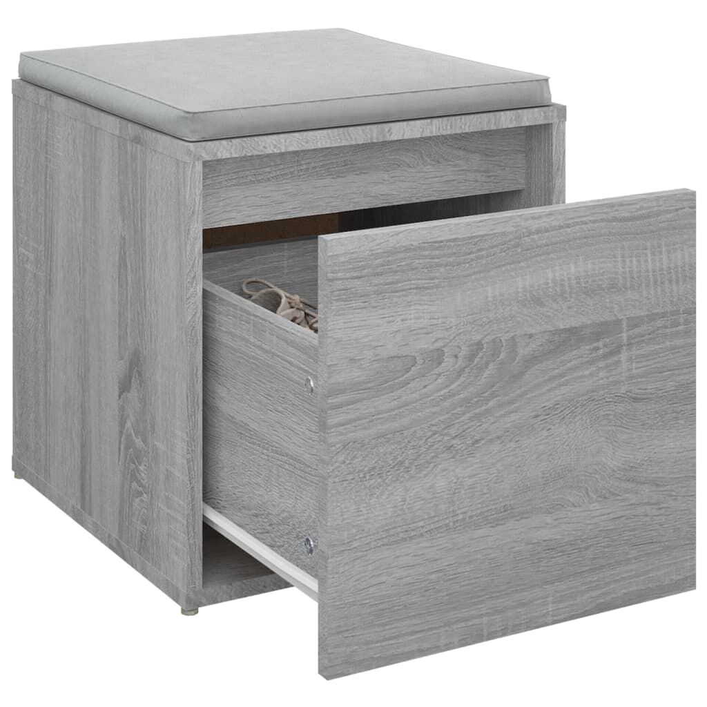 vidaXL Κουτί με Συρτάρι Γκρι Sonoma 40,5x40x40 εκ. Επεξεργασμένο Ξύλο