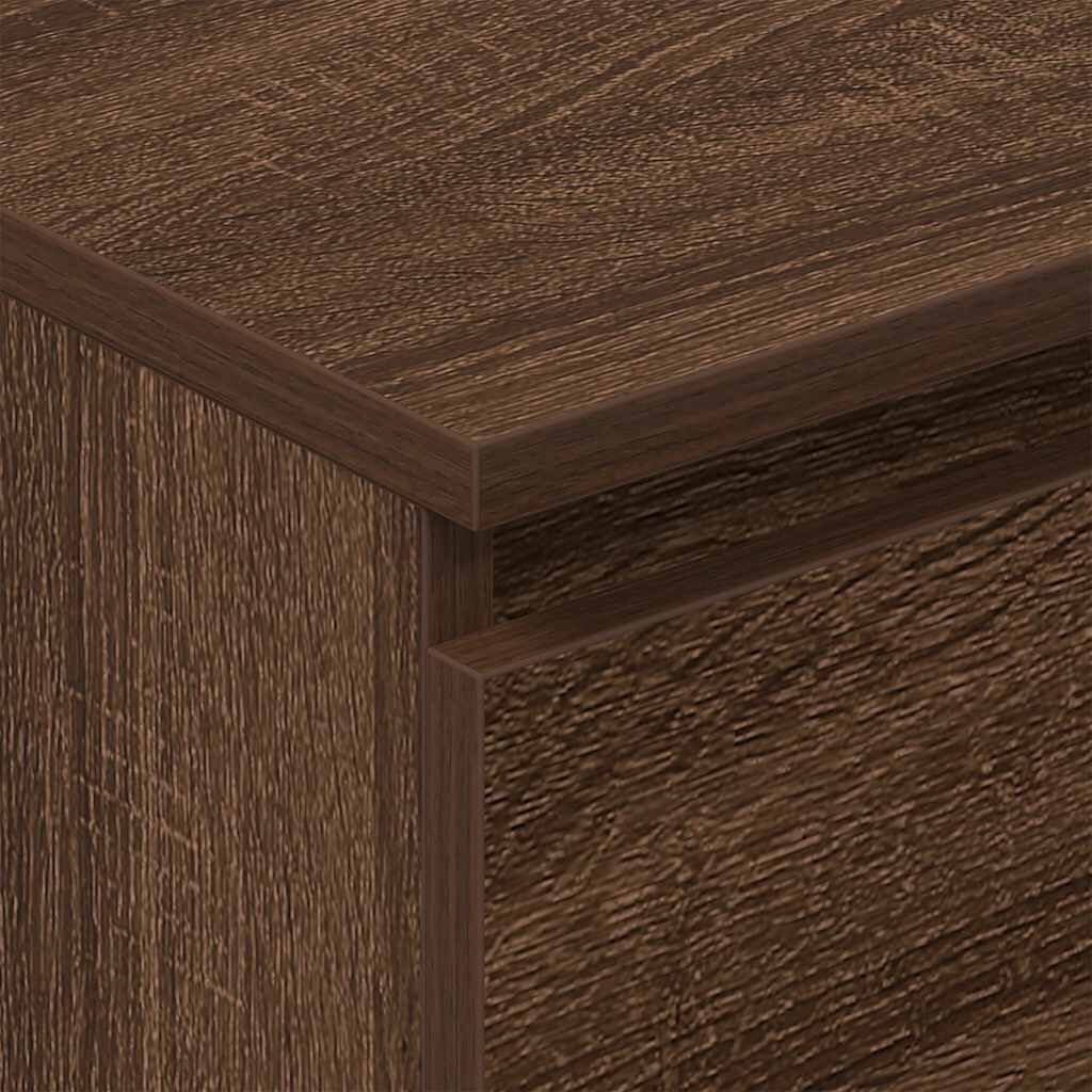 vidaXL Συρταριέρα Καφέ Δρυς 60 x 35 x 98,5 εκ. από Επεξεργασμένο Ξύλο