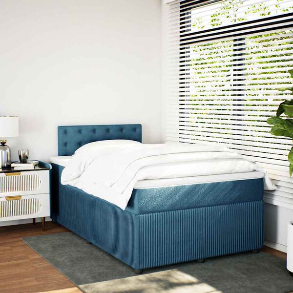 vidaXL &Kappa;&rho;&epsilon;&beta;ά&tau;&iota; Boxspring &mu;&epsilon; &Sigma;&tau;&rho;ώ&mu;&alpha; &Mu;&pi;&lambda;&epsilon; 120x190 &epsilon;&kappa;. &Beta;&epsilon;&lambda;&omicron;ύ&delta;&iota;&nu;&omicron;