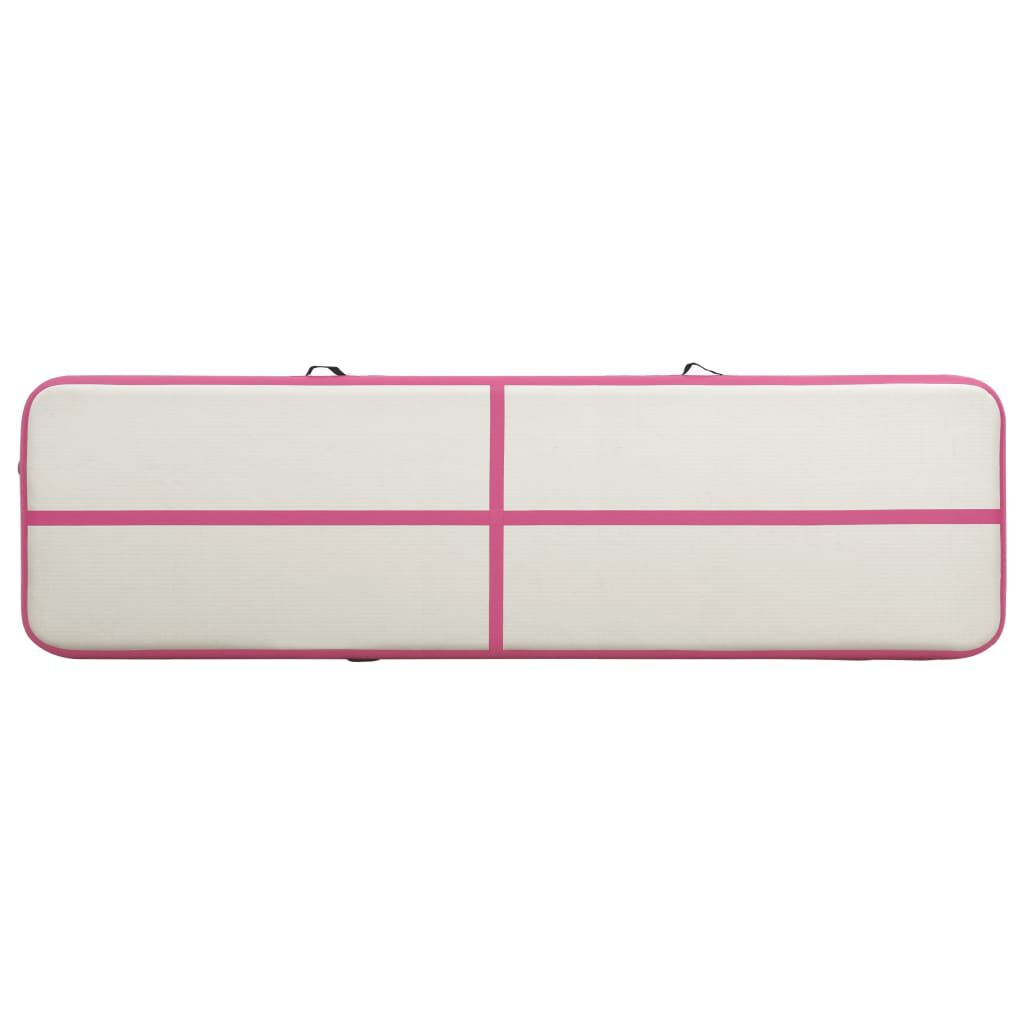 vidaXL Στρώμα Ενόργανης Φουσκωτό Ροζ 800 x 100 x 20 εκ. PVC με Τρόμπα