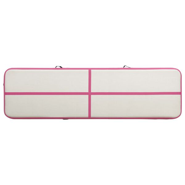 vidaXL Στρώμα Ενόργανης Φουσκωτό Ροζ 800 x 100 x 20 εκ. PVC με Τρόμπα
