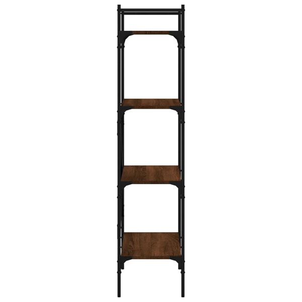 vidaXL Βιβλιοθήκη 4 Επιπέδων Καφέ Δρυς 56x31,5x138,5 εκ. Επεξεργ. Ξύλο