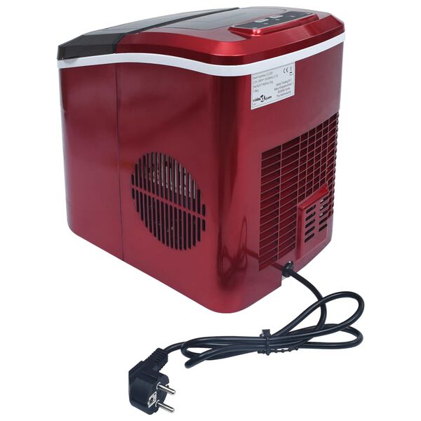 vidaXL Παγομηχανή 2,4 L Κόκκινη 15 κ. / 24 ώρες