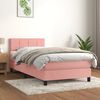 vidaXL &Kappa;&rho;&epsilon;&beta;ά&tau;&iota; Boxspring &mu;&epsilon; &Sigma;&tau;&rho;ώ&mu;&alpha; &Rho;&omicron;&zeta; 90x200 &epsilon;&kappa;. &Beta;&epsilon;&lambda;&omicron;ύ&delta;&iota;&nu;&omicron;