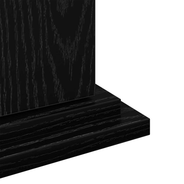vidaXL Ράφι Έκθεσης Μαύρη Οξυά 31 x 30 x 60 cm Επεξεργασμένο ξύλο