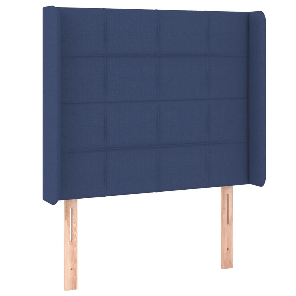 vidaXL Κεφαλάρι με Πτερύγια Μπλε 83x16x118/128 εκ. Υφασμάτινο