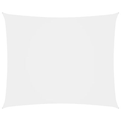vidaXL Πανί Σκίασης Ορθογώνιο Λευκό 5 x 6 μ. από Ύφασμα Oxford