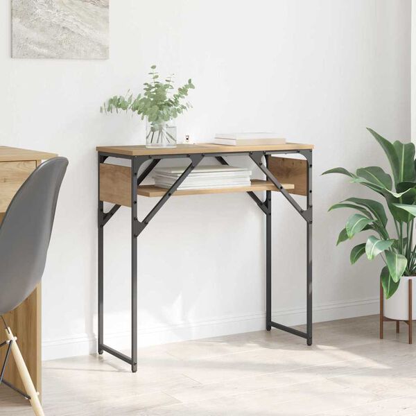 vidaXL &Tau;&rho;&alpha;&pi;έ&zeta;&iota;&Kappa;&omicron;&nu;&sigma;ό&lambda;&alpha;&sigmaf; Artisan Oak 75x30x75&epsilon;&kappa;. &Epsilon;&pi;&epsilon;&xi;&epsilon;&rho;&gamma;&alpha;&sigma;&mu;έ&nu;&omicron; &xi;ύ&lambda;&omicron;