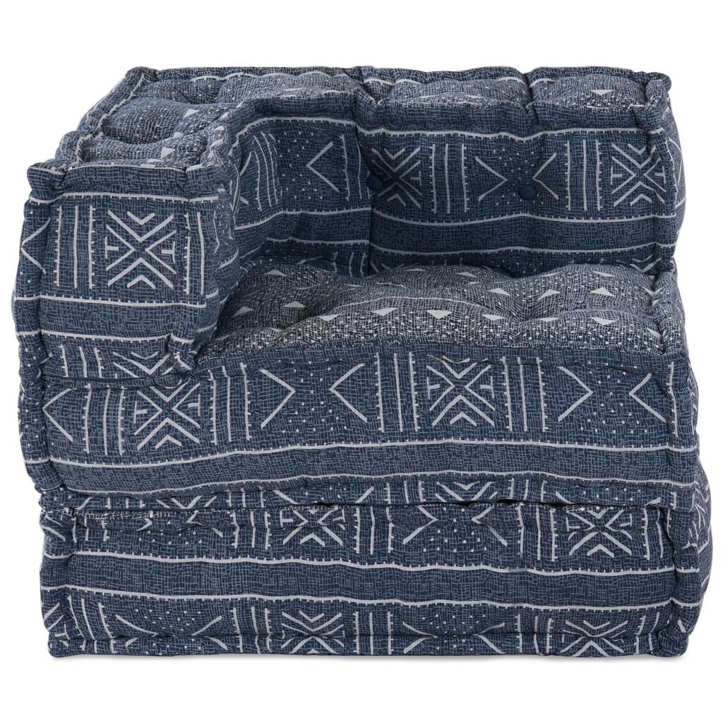 vidaXL Μοδι-γκα κουβερτούρα Indigo 70x70x54 Μάλλινο