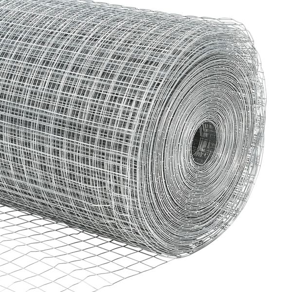 vidaXL Συγκολλητός Φράχτης με 13 αγκύρες 1.5x50 μ Γαλβανισμένος χάλυβας